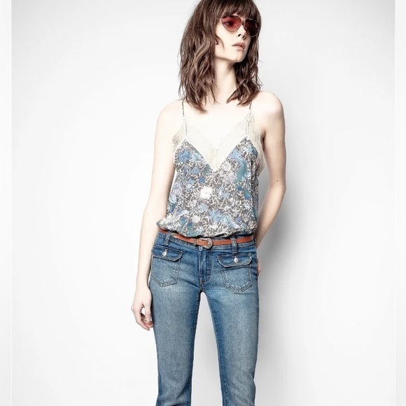 ZADIG & VOLTAIRE Christy Wild Garden Camisole NWT - Picture 9 of 9